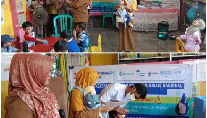 Dinkes Makassar Gelar PIN Polio di TK Nurul Askar