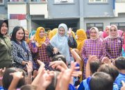 Indira Yusuf Ismail Dampingi Pj Bunda PAUD Provinsi Sulsel Sambangi PAUD Rusunawa Panambungan