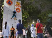 Panjat Tebing BPBD Jadi Daya Tarik Anak-Anak di F8
