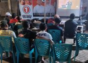 Puluhan Member Komunitas Pastarung Gelar Nobar Debat Perdana Pilbup Kab Gowa 2024