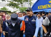 Mensos RI Kunjungi Dua Lokasi Pengungsian Di Manggala
