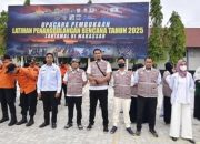 Tim Dinkes Makassar Perlihatkan Sejumlah Peralatan Kesehatan Usai Pelaksanaan Upacara di Markas Pangkalan Angkatan Laut Makassar